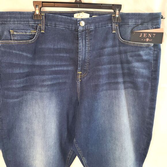 New JEN 7 For All Mankind Women's (24) Blue Legging Ankle Stretch Jeans $99 - Picture 2 of 13
